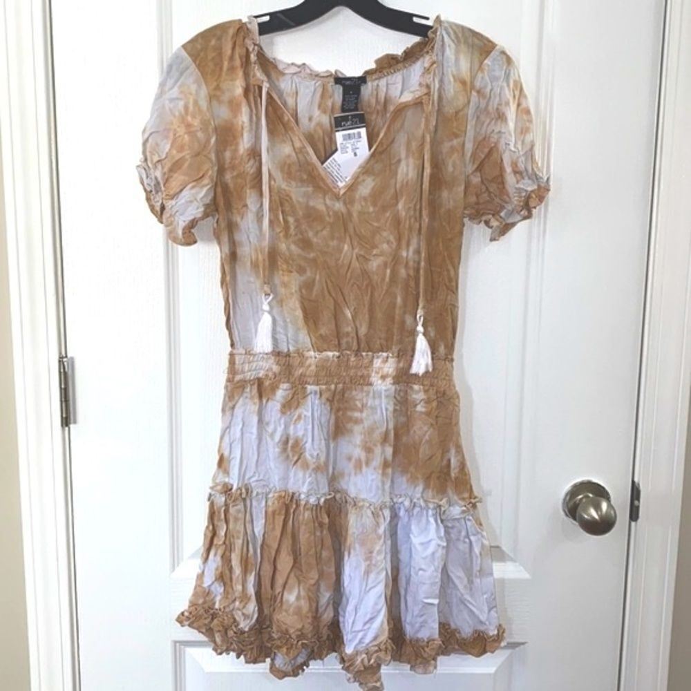 Super Cute Light Weight Tie Dye Dress/Cover Up🤎🤍